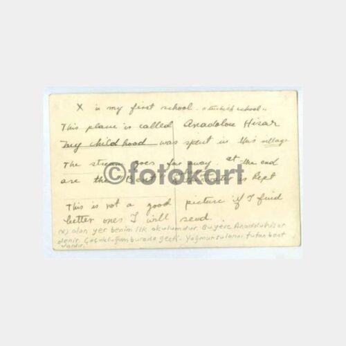 1930 Göksu Deresi Tarihi Evler Görünüş Kartı - Görsel 2