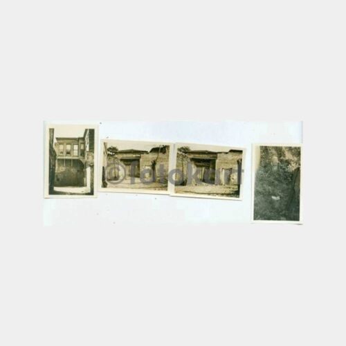 1940 İstanbul Zeyrek Tarihi Ev 4 Adet Fotoğraf