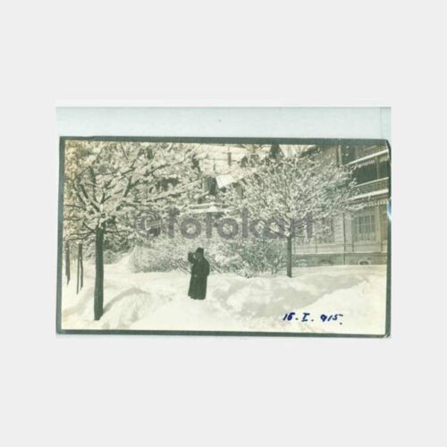1915 Tarihi Evler Kış Manzarası Fotoğraf