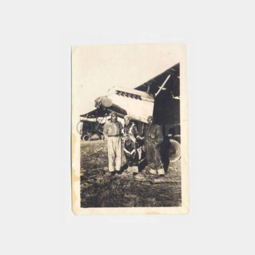 Eski Askeri Uçak ve Pilotlar Fotoğraf