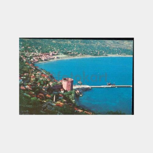 1975 Alanya Kalesi Görünüş Kartpostal