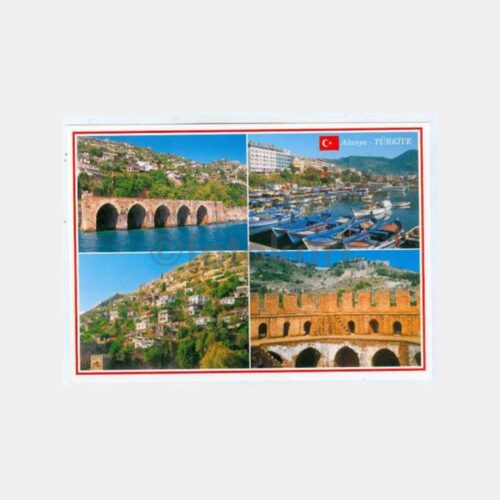 1990 Alanya Görünüş Kartpostal