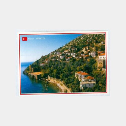 1990 Alanya Görünüş Kartpostal