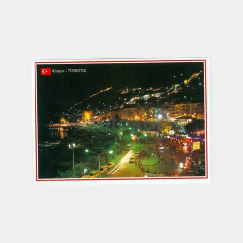 1990 Alanya Görünüş Kartpostal