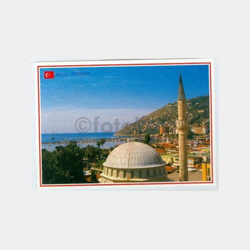 1990 Alanya Görünüş Kartpostal