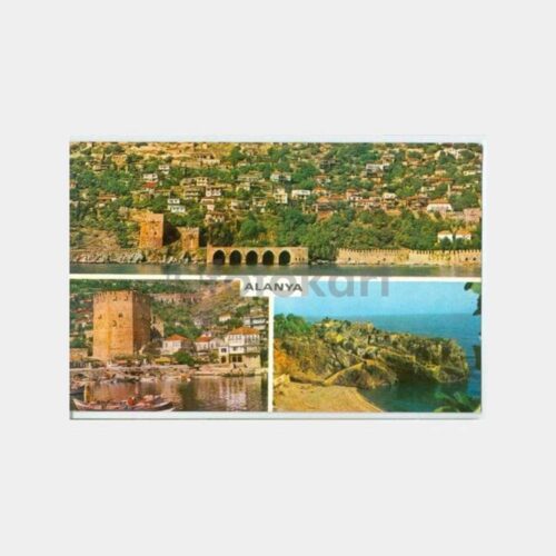 1970 Alanya 3 Değişik Görünüş Kartpostal