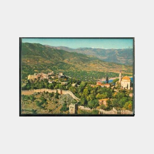 1975 Alanya Kalesi Görünüş Kartpostal