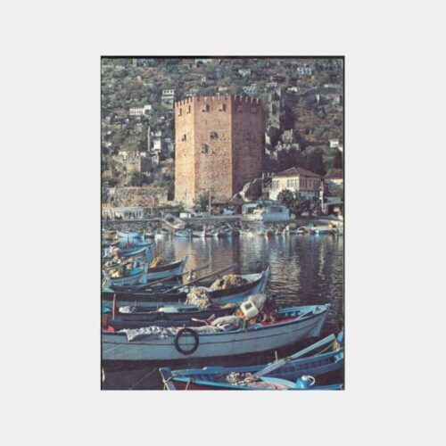 1975 Alanya Kalesi Görünüş Kartpostal