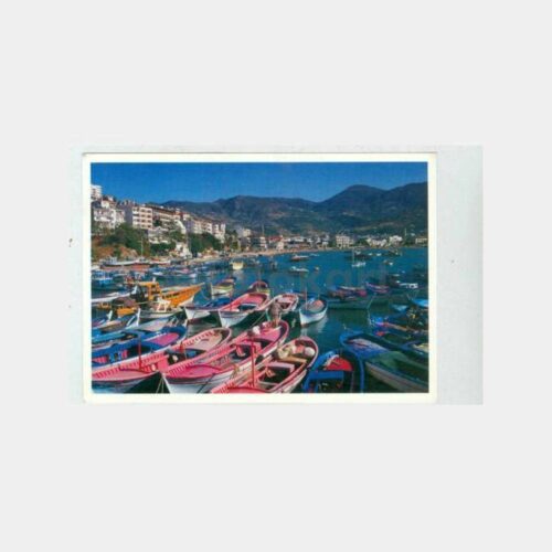 1980 Alanya Balıkçı Barınağı Kartpostal