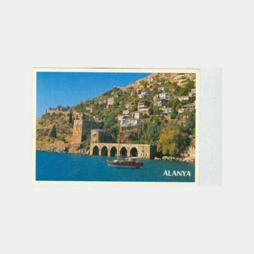1980 Alanya Eski Tersane Görünüş Kartpostal