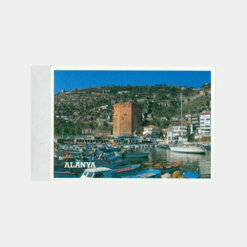 1980 Alanya Kalesi Görünüş Kartpostal