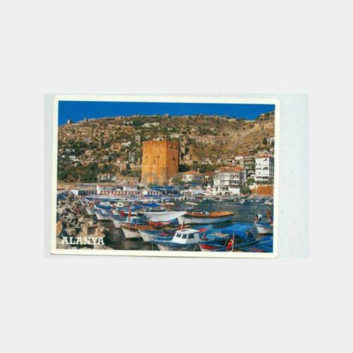 1980 Alanya Kalesi Görünüş Kartpostal
