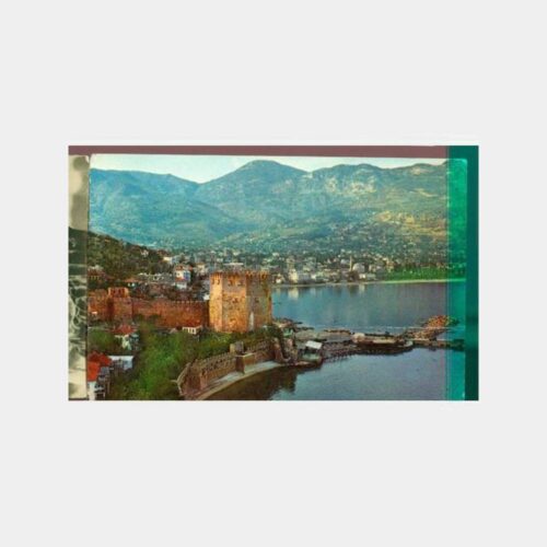 1970 Alanya Kalesi Görünüş Kartpostal