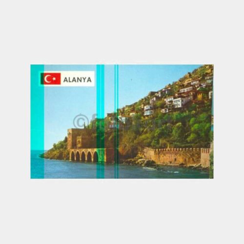 1970 Alanya Kalesi Görünüş Kartpostal