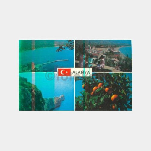 1970 Alanya 4 Görünüş Kartpostal