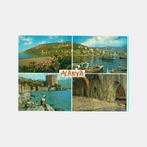 1971 Alanya Muhtelif Görünüş Kartpostal