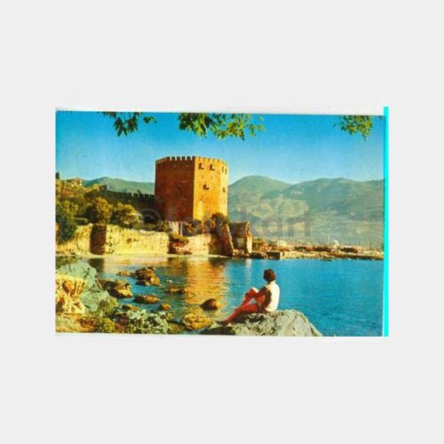 1971 Alanya Kalesi Genel Görünüş Kartpostal