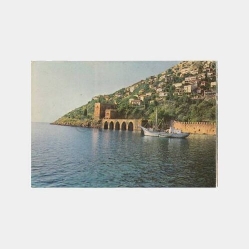 1970 Alanya Kalesi Görünüş Kartpostal