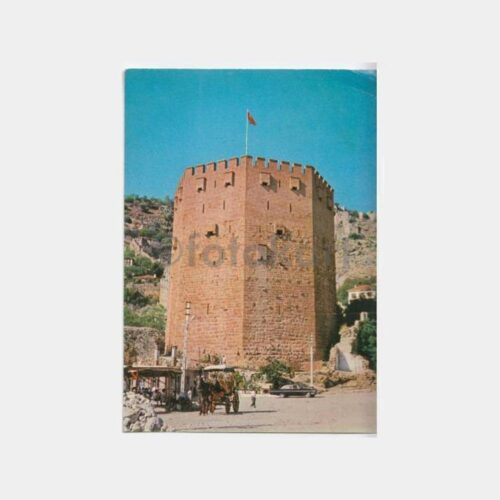 1975 Alanya Kalesi Görünüş Kartpostal