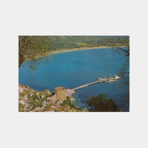 1980 Alanya Kalesi Görünüş Kartpostal