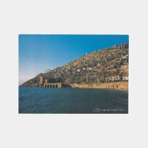 1980 Alanya Kale Tersane Görünüş Kartpostal