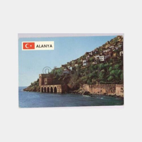 Alanya Kale Surları Görünüş Kartpostal