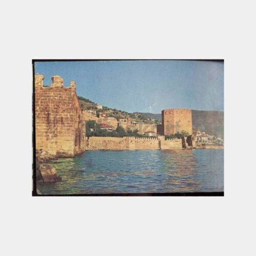 Alanya Kalesi Denizden Görünüş Kartpostal