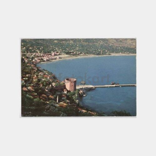 Alanya Kale ve Şehir Görünüş Kartpostal