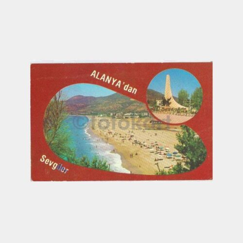 Alanya Plajları Görünüş Kartpostal