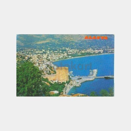 1970 Alanya Kalesi Görünüş Kartpostal