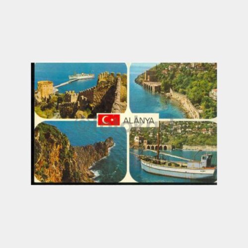 1970 Alanya 4 Görünüş Kartpostal