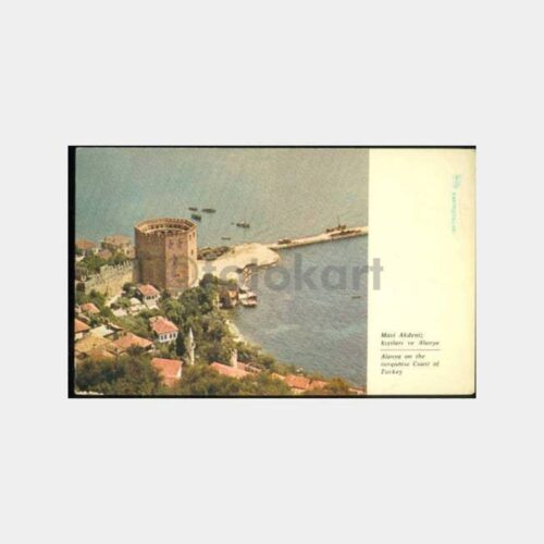1965 Alanya Kalesi Görünüş Kartpostal