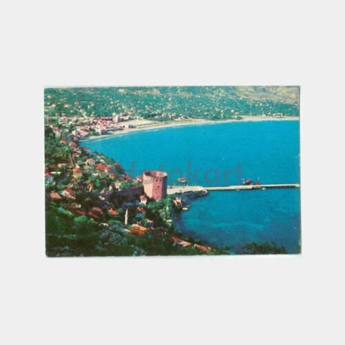1969 Alanya Kalesi Görünüş Kartpostal