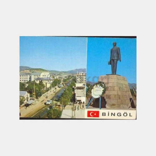 Bingöl Atatürk Heykeli Ana Şehir Merkezi Kartpostal