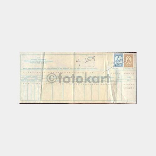 1984 Sıracevizler Havagazı Makbuzu