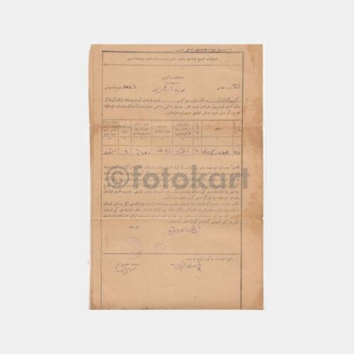 1926 Tapu ile İlgili Mühürlü Belge