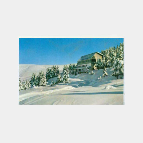 1963 Bursa Uludağ Kayak Evi Görünüş -Doğan Kardeş- Kartpostal