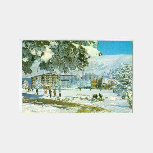 1968 Bursa Uludağ Beceren Otel Görünüş Kartpostal