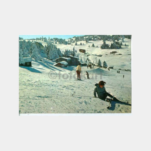 1969 Bursa Uludağ Kayakçılar Görünüş Kartpostal
