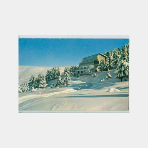 1968 Bursa Uludağ Kayak Evi Görünüş Kartpostal