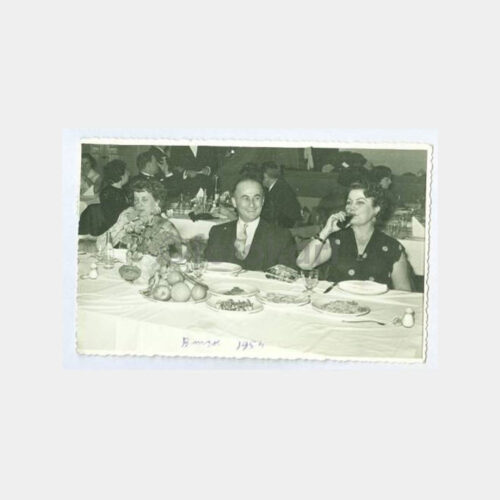 1954 Bursa Yemekli Toplantı Görünüş 2 Adet Fotoğraf