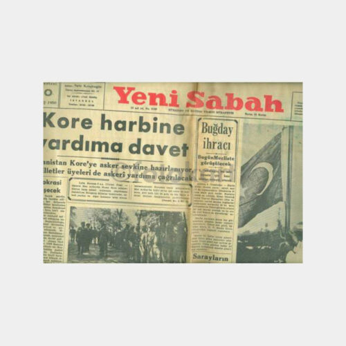 Yeni Sabah Gazetesi -10.07.1950- Kore Harbi Konulu