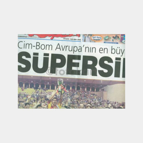2000 Sabah Gazetesi - Galatasaray-Real Madrid