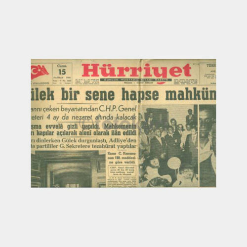15.06.1956 Hürriyet Gazetesi - Kasım Gülek CHP