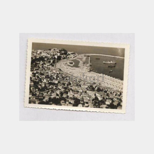 1939 Trabzon Liman Görünüş Tebrik Fotokart