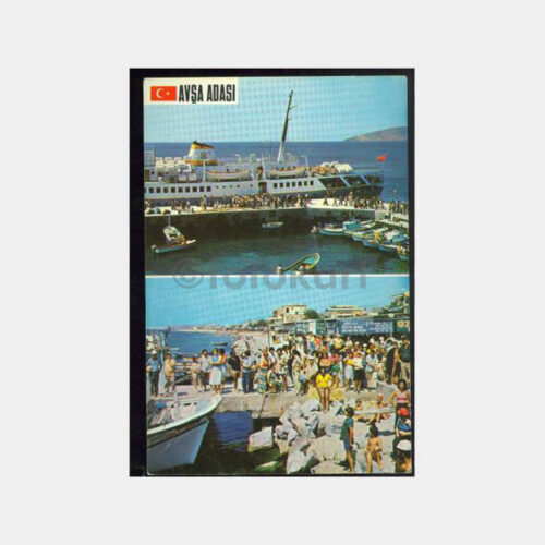 1981 Avşa Vapuru Görünüş Kartpostal