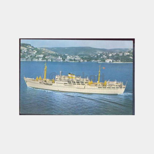 Denizyolları İzmir Vapuru Kartpostal
