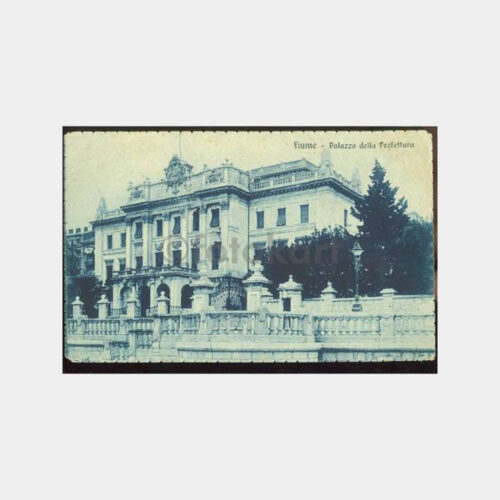 1928 İtalya -Yugoslavya- Fiume Damgalı Kartpostal