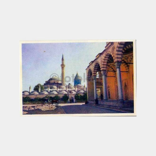 1962 Konya Mevlana -Doğan Kardeş- Damgalı Kartpostal