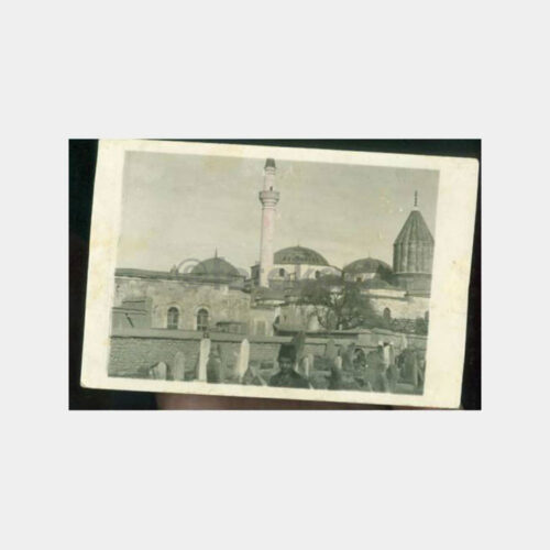 1928 Konya Mevlana Avlusu Görünüş Kartpostal